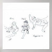 LIEBE PEACE HAPPINING POSTER (Vorne)