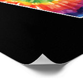 LIEBE Peace HIPPIE Kostüme Krawatte Die 60er 70er  Poster (Ecke)