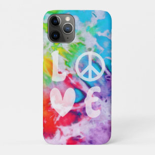 Liebe Peace Hippie Watercolor Rainbow Batik Gefärb Case-Mate iPhone Hülle