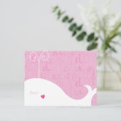 Liebe Peace Hope Whale Postcard Postkarte (Stehend Vorderseite)