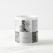 Liebe Peace Jocks Blocks Foto Collage Tasse (Mittel)