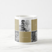 Liebe Peace Jocks Blocks Foto Collage Tasse (Mittel)