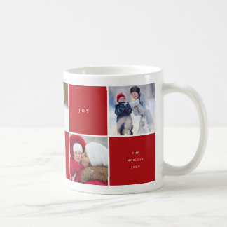 Liebe Peace Joy Blocks Foto Collage Tasse