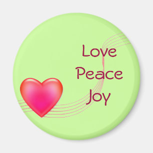 Liebe Peace Joy Kühlschrankmagnet