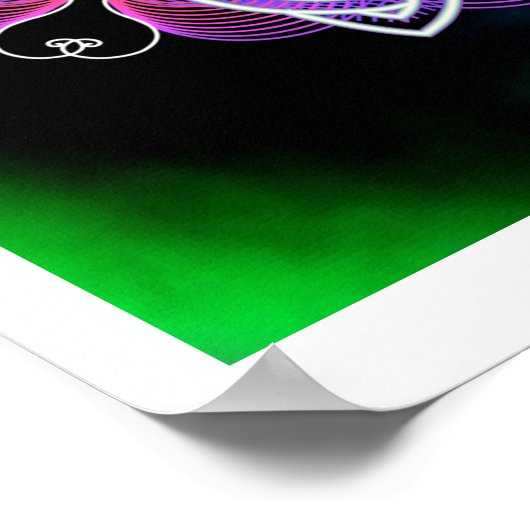 Liebe Peace Joy Poster (Ecke)