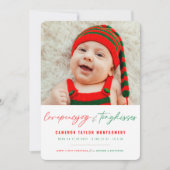 Liebe Peace Joy Tiny Kisses Baby's 1. Weihnachten (Vorderseite)