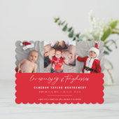 Liebe Peace Joy Tiny Kisses Baby's 1. Weihnachten (Stehend Vorderseite)