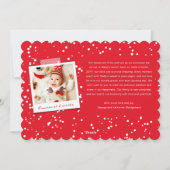 Liebe Peace Joy Tiny Kisses Baby's 1. Weihnachten (Rückseite)