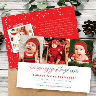 Liebe Peace Joy Tiny Kisses Baby's 1. Weihnachten
