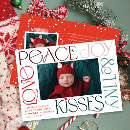 Liebe Peace Joy Tiny Kisses Baby's 1. Weihnachten
