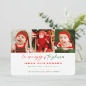 Liebe Peace Joy Tiny Kisses Baby's 1. Weihnachten (Stehend Vorderseite)