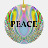 "LIEBE - PEACE" KERAMIK ORNAMENT (Hinten)