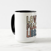 Liebe Peace Libra 15 oz Combo Tasse (Vorderseite Links)