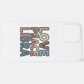 Liebe Peace Libra iPhone Case iPhone Hülle (Hinten horizontal)