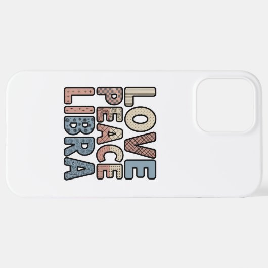Liebe Peace Libra iPhone Case iPhone Hülle (Hinten horizontal)