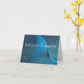 Liebe Peace & Mermaids Karte (Gelbe Blume)