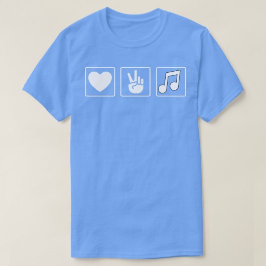 Liebe Peace Music T-Shirt (Design vorne)