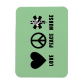 Liebe Peace Nurse Magnet (Vertikal)