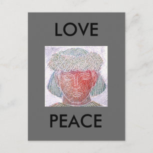 LIEBE PEACE POSTKARTE