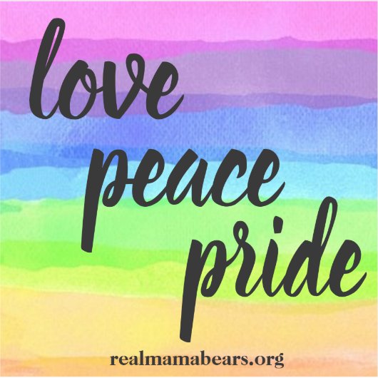 Liebe Peace Pride Vinyl Sticker (Vorderseite)