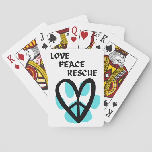 Liebe Peace Rescue Playing Cards Spielkarten (Rückseite)