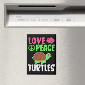 Liebe Peace Schildkröten Niedlich Zootiere Schildk Magnet (In Situ (Geschirrspüler))