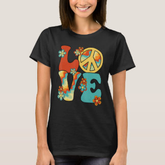 Liebe Peace Sign 60 s 70 Kostüm Party Outfit Gro T-Shirt