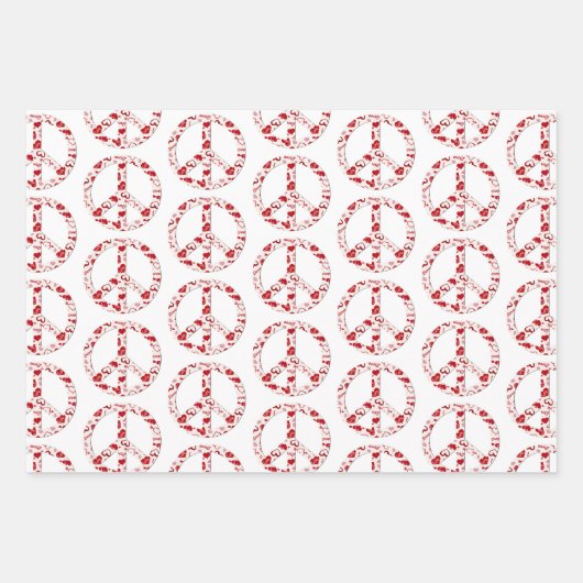 Liebe Peace Sign Collection Geschenkpapier Set (Vorderseite 3)