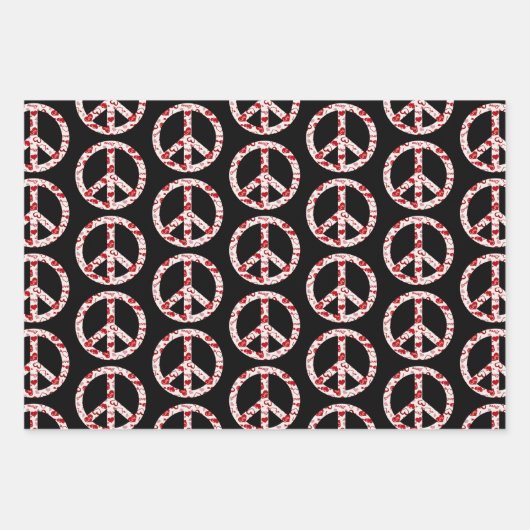 Liebe Peace Sign Collection Geschenkpapier Set (Vorderseite 2)