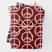 Liebe Peace Sign Collection Geschenkpapier Set (Beispiel)
