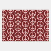 Liebe Peace Sign Collection Geschenkpapier Set (Vorderseite)