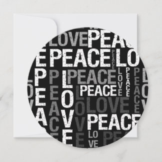 Liebe Peace Typografy 16 . Geburtstag Einladung