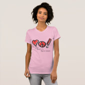 Liebe Peace und Bacon Grease T-Shirt (Vorne ganz)