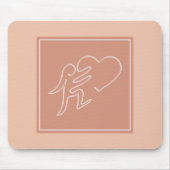 LIEBE (PEACH) MOUSEPAD (Vorne)