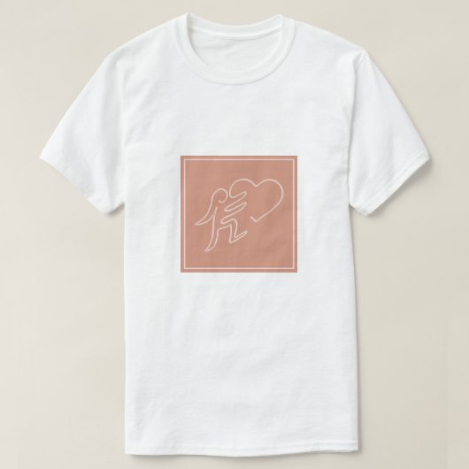 LIEBE (PEACH) T-Shirt (Design vorne)