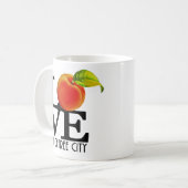 LIEBE Peachtree City 11oz Kaffeetasse (Vorderseite Links)
