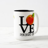 LIEBE Peachtree City Georgia 15oz Zweifarbige Tasse (VorderseiteRechts)