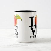 LIEBE Peachtree City Georgia 15oz Zweifarbige Tasse (Mittel)