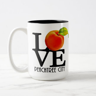 LIEBE Peachtree City Georgia 15oz Zweifarbige Tasse