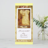 Liebe PEACOCK MONOGRAM, braun Einladung (Stehend Vorderseite)