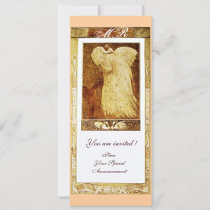 Liebe PEACOCK MONOGRAM, braun Einladung