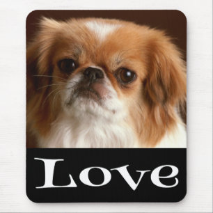 Liebe Pekingese-Welpen-Hund-Mauspad Mousepad