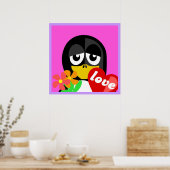 LIEBE PENGUIN POSTER (Küche)