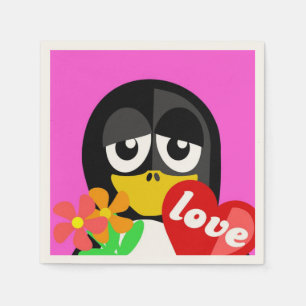 LIEBE PENGUIN SERVIETTE