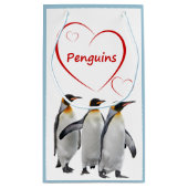 Liebe Penguins Geschenktasche Kleine Geschenktüte (Rückseite)