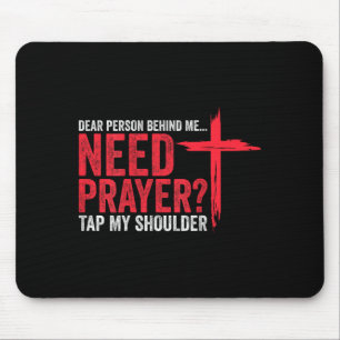 Liebe Person hinter mir, brauche Gebet, tippe auf  Mousepad