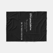 Liebe Person hinter mir Die Welt ist besser Platz  Fleecedecke (Vorderseite (Horizontal))