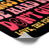 Liebe Person hinter mir geben Sie nicht auf, irrat Poster (Ecke)