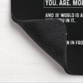 Liebe Person hinter mir Sie sind mehr als genug (o Mousepad (Ecke)