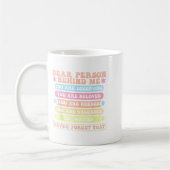 Liebe Person hinter mir Sie verdienen geliebt und Kaffeetasse (Links)